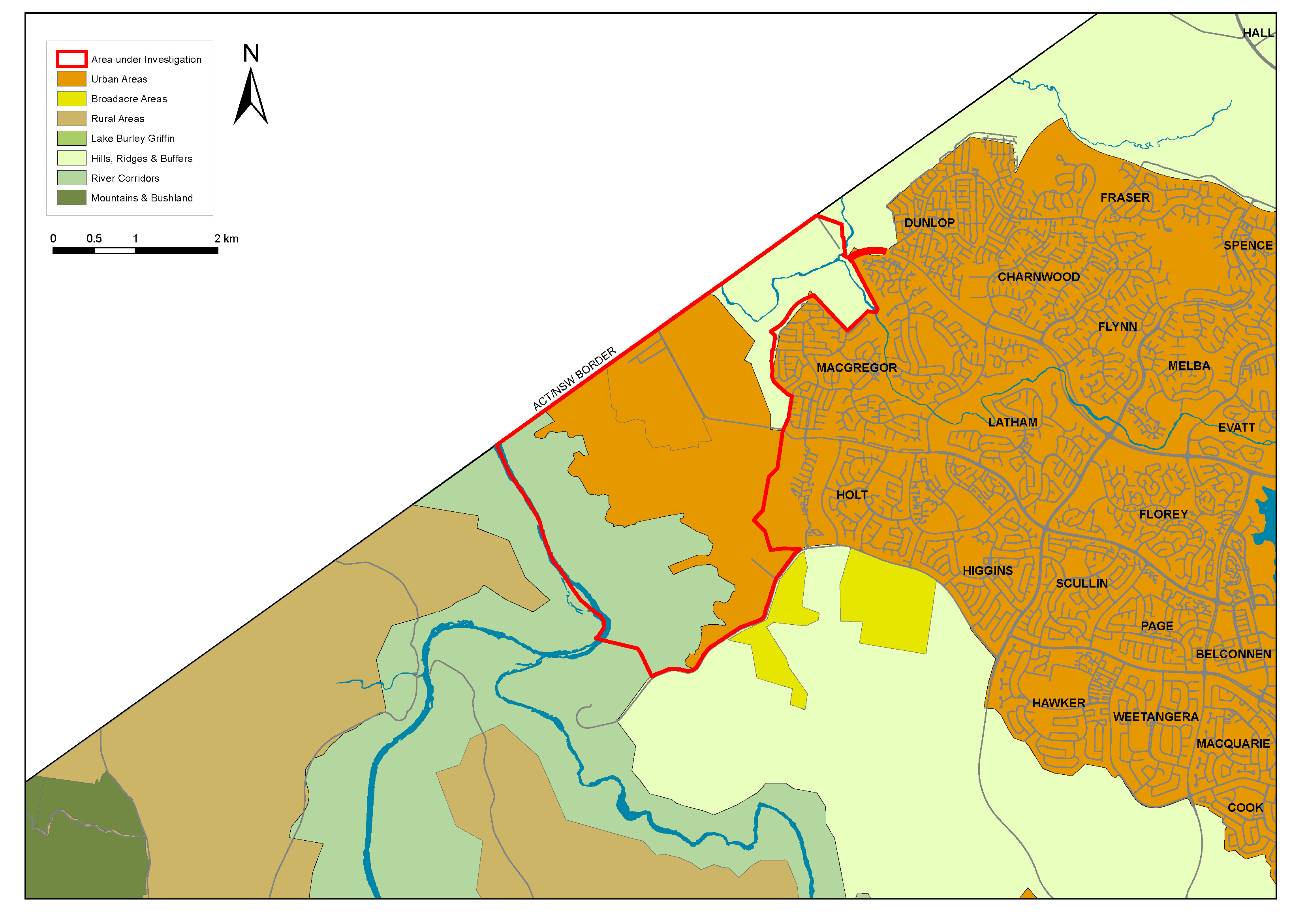 General Policy Plan of the National Capital Plan proposed by DA 85