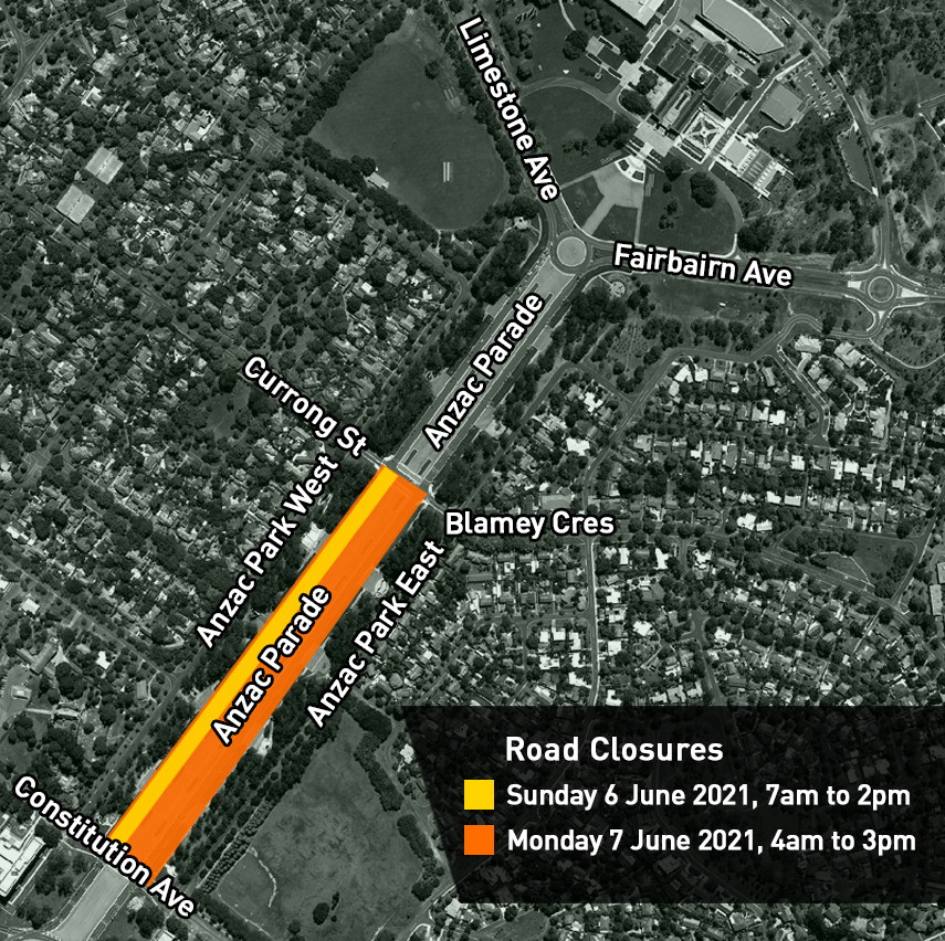 BATTLE OF LONG KHANH - Anzac Parade closure