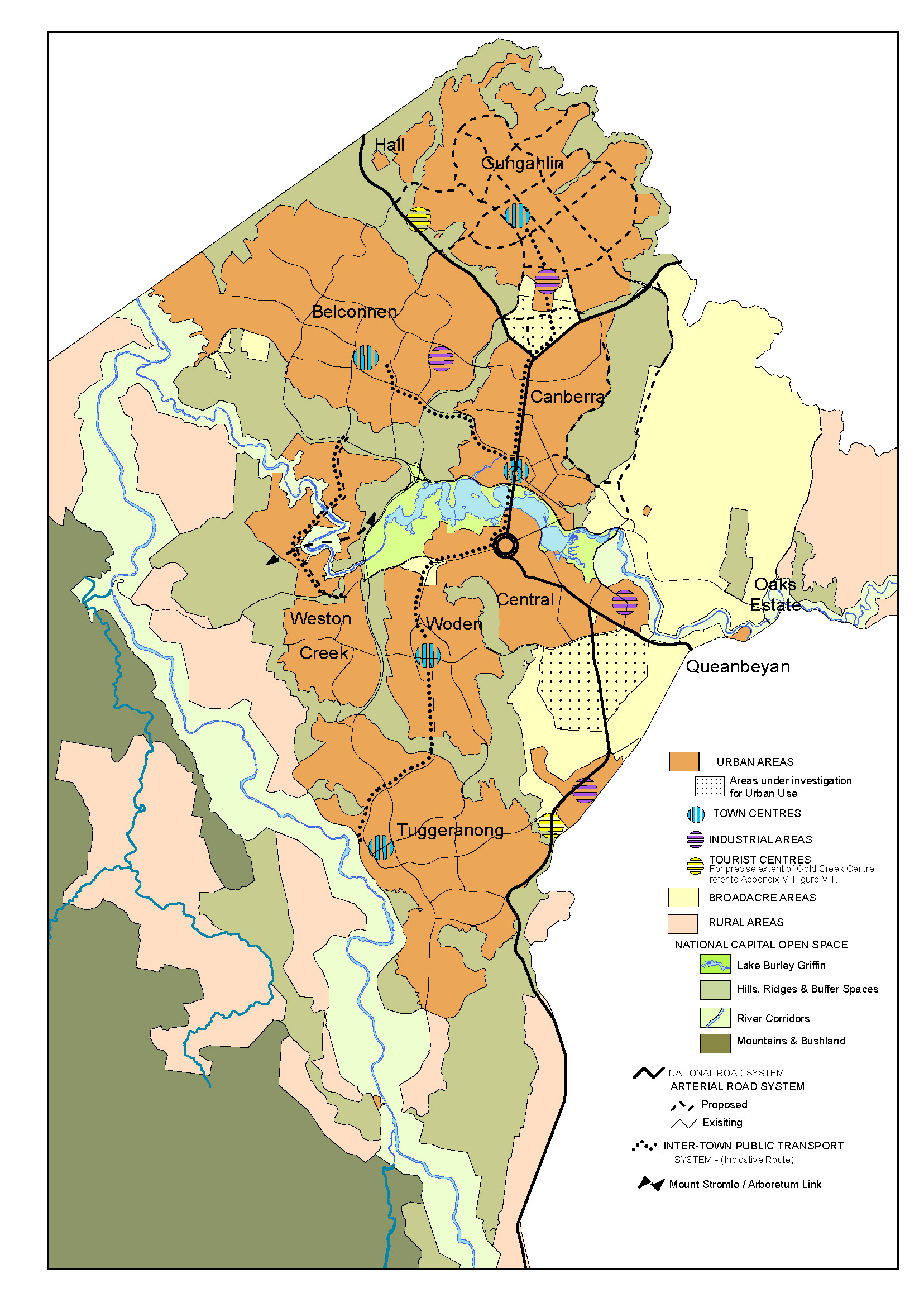 Figure 1 of the National Capital Plan as proposed by DA 85