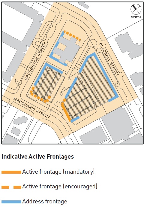 Figure 22 - Section 9 Barton - Indicative active frontages