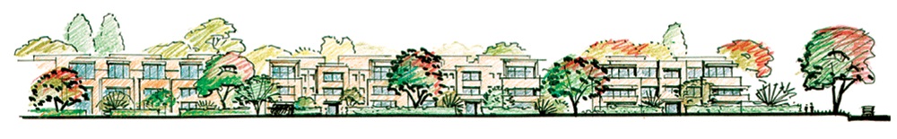 Figure 32 - Deakin Forrest Residential Precinct - Indicative Elevation for State Circle