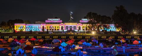 Old Parliament House Lit 