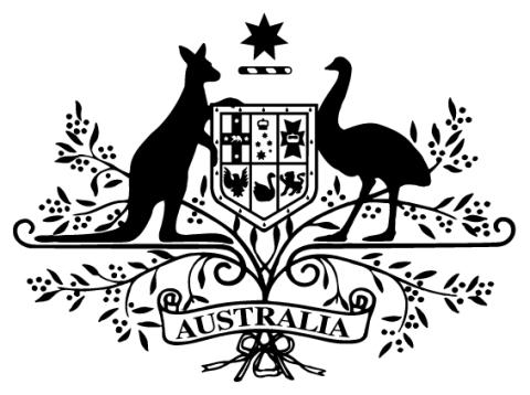 Australian Government Crest depicting kangaroo and emu