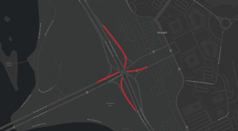 Kings Ave - Traffic signal upgrade map