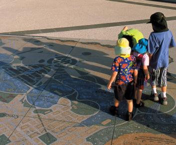 Walter Burley Griffin Mosaic, Regatta Point, Parkes.