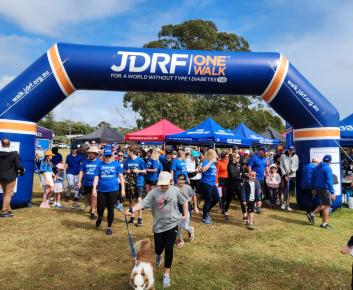 Finish line at the JDRF walk